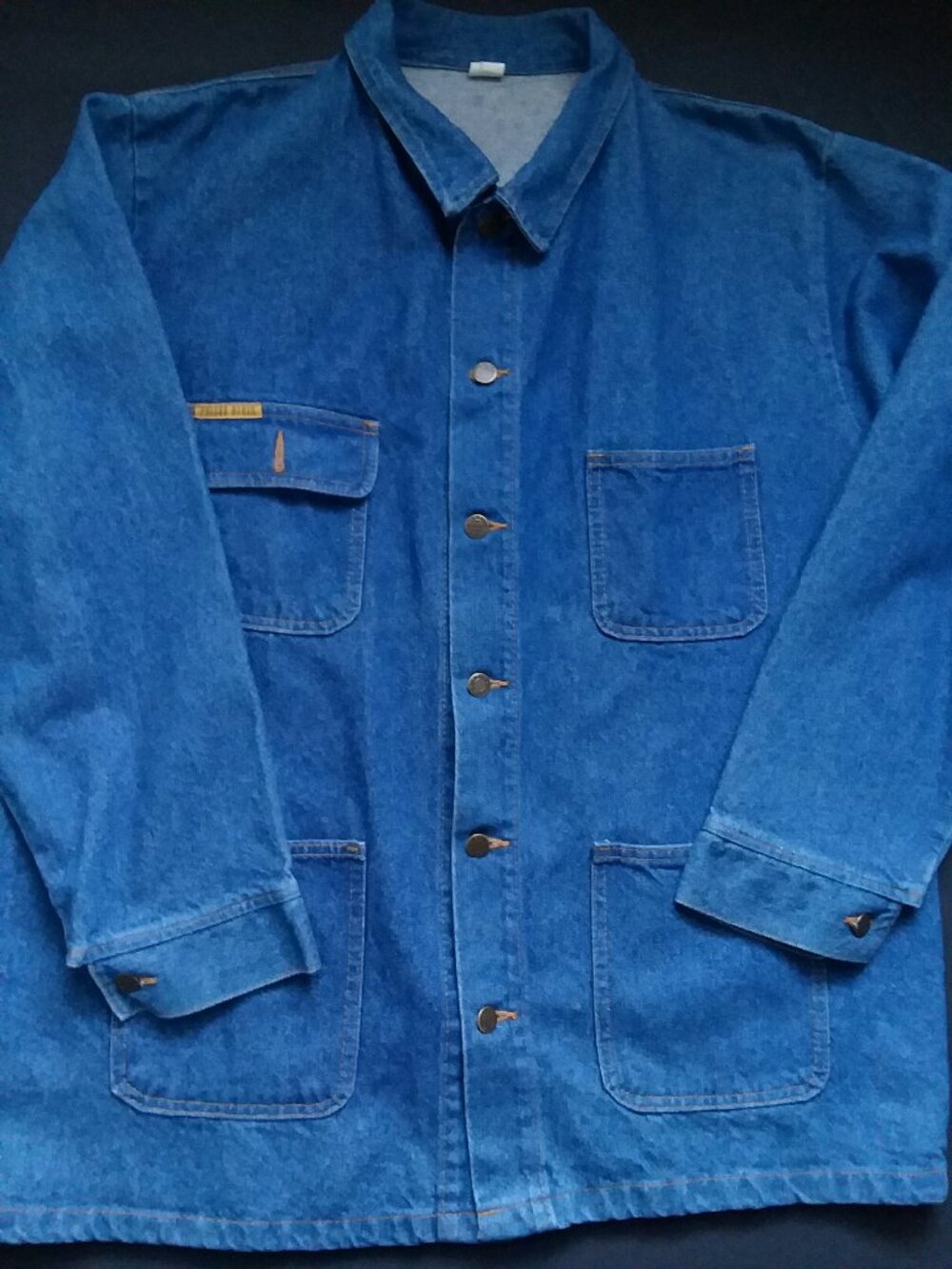 Vintage Prison Blue's Yard Denim Coat Chore Jacket Made in Oregon USA XL